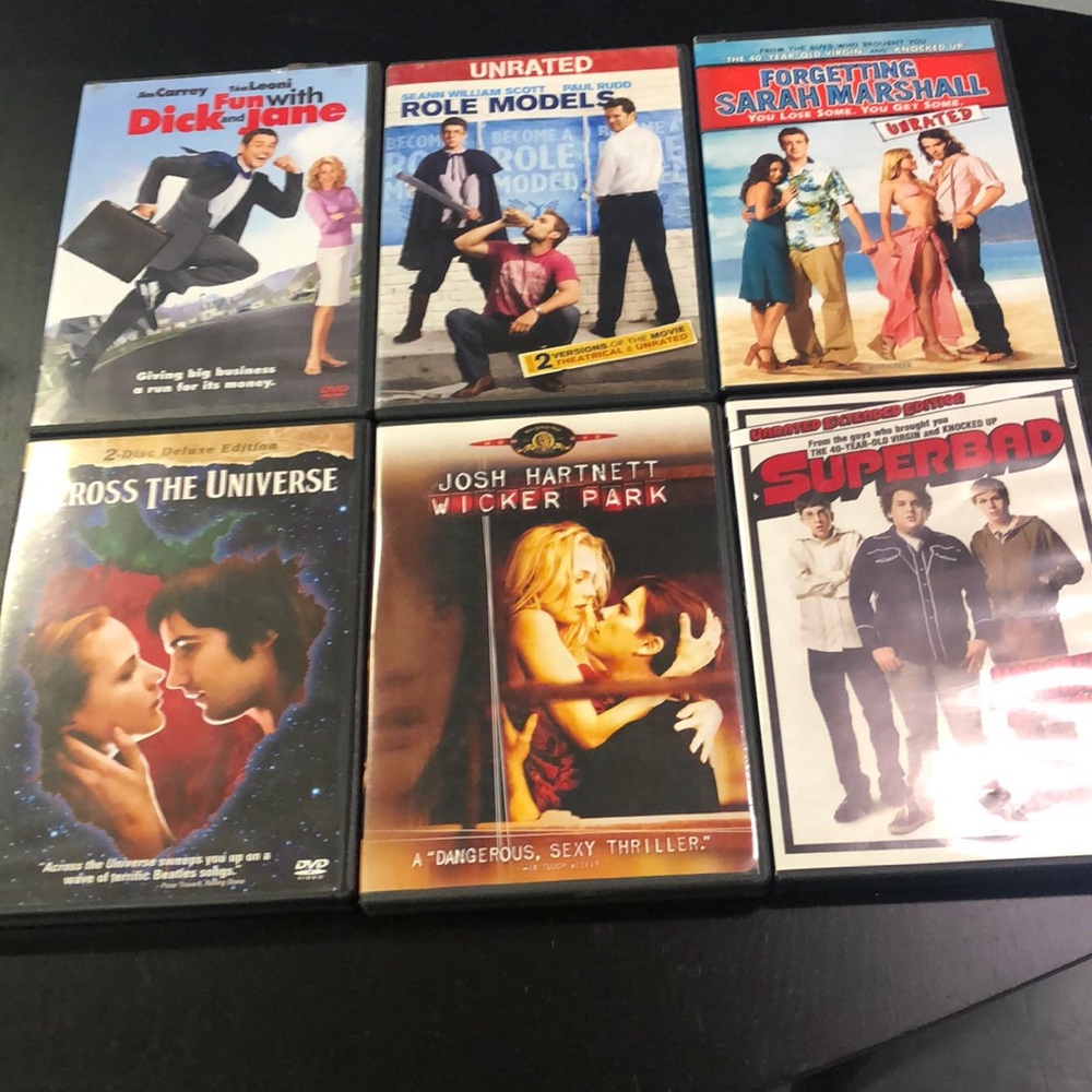 Lot of 6 DVDs movies